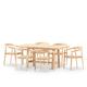 Set repas 6pl table 170x90