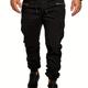 Pantalon De Survêtement À Cordon Avec Poche À Rabat Coupe Ample Pantalon Cargo Hommes Décontracté Légèrement Stretch Joggers Pour Le Printemps Automne