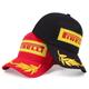 Golden Leaf Embroidery Baseball Cap Noir & Rouge Chapeaux De Soleil Unisexes Légers Réglables Pour Femmes & Hommes