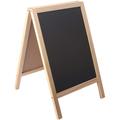 Tableau noir double face autoportant en bois avec cadre pour tableau de menu de table, signe de message de mariage