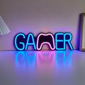 Panneau Néon LED Noir Pour Panneau Arrière, Gamer 5V Alimenté Par USB Avec Interrupteur En Ligne, Lumières Murales Décoratives Polyvalentes, Alimentées Par USB, 1 Pièce