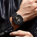 Square Montre Homme, Style Mecha Sports Casual Outdoor Wrist Watch, Choix idéal pour les cadeaux