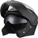 Casque De Moto Noir Mat, Casque Intégral À Visière Relevable Avec Double Visière, Casque De Protection Sécuritaire Pour Adultes