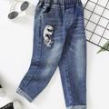 Jeans imprimés dinosaures en denim pour enfants garçons