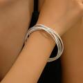 Bracelet Femme Fantaisie Mode Elégant Bracelet Bijoux Argent pour Cadeau Rendez-vous