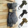 Clip de sécurité pour gants en nylon à usages multiples, boucle de suspension de camping tactique d'escalade en plein air