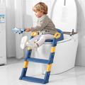 Siège pliable pour toilettes pour enfants, siège d'entraînement pour pot bébé avec échelle, cadeau de Noël, Halloween, Thanksgiving Day, carnaval