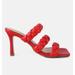 London Rag High Bae Braided Strap Casual Heels - Red - US-6 / UK-4 / EU-37