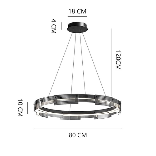Kronleuchterlampe schwarz dimmbarer Kronleuchter moderner Bauernhaus-Kristallkronleuchter Deckenleuchte kompatibel mit Wohnzimmer Foyer Esszimmer Flur Schlafzimmer 85-265 V Image
