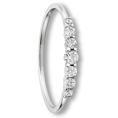 Goldring ONE ELEMENT "Zirkonia Ring aus 333 Weißgold" Gr. 55, silber, Fingerringe, Damen, 55,mit Zirkonia, Weißgold 333-Gold, Weißgold 333, Gold, edles Design – modisch & dezent zugleich Image
