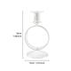 Round Ring-shaped Crystal Glass Candlestick - Ideal for Romantic Candlelit Dinners, Wedding Photography Props, Home Decor for Living Room Tables, Adds a Touch of Sophistication and Elegance to Any Setting