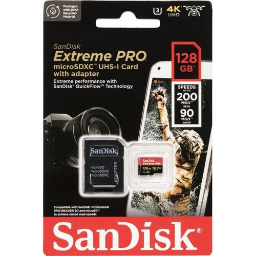 SanDisk microSDXC 128GB Extreme Pro A2 C10 V30 UHS-I U3 - SanDisk
