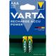 1x2 Varta Rechargeable Accu AAA Ready2Use NiMH 1000 mAh Micro - Varta