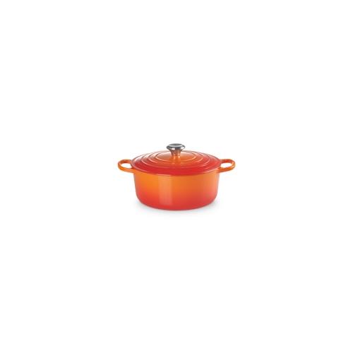 Le Creuset Bräter Signature 26 cm Ofenrot 5,3 L rund