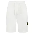 Stone Island, Shorts, male, White, M, Casual Summer Bermuda Shorts