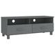 (dark grey) vidaXL TV Cabinet Solid Wood Pine Wooden TV Stand Unit Furniture Multi Colours
