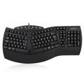 Perixx PERIBOARD-512 Ergonomic Split Keyboard - Natural Ergonomic Design - 485x236x44mm - Black - UK Layout