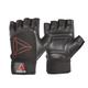 (Black, S) Reebok Leather Weight Lifting Gloves Training Gym Workout