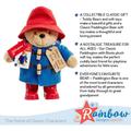 Rainbow Designs Classic Paddington Bear Boots 25cm Standing PlushCharacter Soft & Cuddly Paddington Teddy Bear with Iconic Duffle CoatBush Hat & Shiny