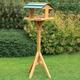 Wooden Bird Table - Traditional Garden Feeder Feeding Free - wooden bird table traditional garden feeder feeding free standing