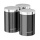 Morphy Richards 974065 Accents Kitchen Storage Canisters, Stainless Steel, Translucent Black, Set of 3