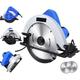 Circular Saw, Electric Circular Saws with Laser Guide, Max Cutting Depth 57mm (90Â°), 55mm (45Â°), 1 x Saw Blades(185mm, 24T), 2m Electrical Cord