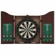 Professional Dart Set with Dartboard and Cabinet Sisal Steel