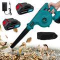 ( 1x Leaf Blower+2x3.0A Battery+Charger) Cordless Leaf Blower, 2-in-1 Leaf Blower & Vacuum-Makita Compatible