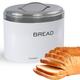 Bread Bin Storage Kitchen Loaf Roll Food Box Retro Home Container White