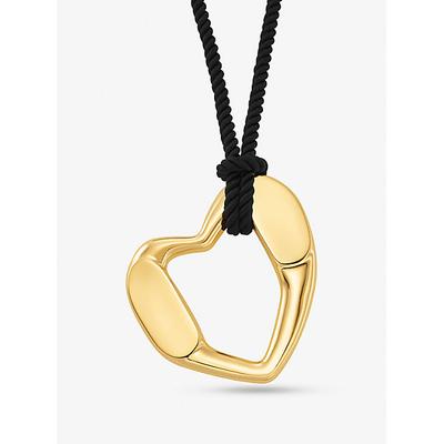 Michael Kors Precious Metal-Plated Brass Heart Necklace Gold One Size