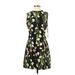 Victoria Beckham for Target Casual Dress: Black Floral Motif Dresses - New - Women's Size Small