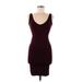 Forever 21 Casual Dress - Sheath: Burgundy Dresses - Women's Size Medium