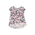 Old Navy Short Sleeve T-Shirt: Pink Tropical Tops - Kids Girl's Size 8