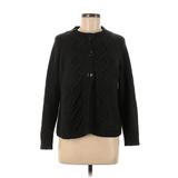 Lands' End Cardigan Sweater: Black Sweaters & Sweatshirts - Women's Size Medium