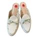Kate Spade Shoes | New! Kate Spade New York Devi Floral-Trim Leather Mules | Color: Cream/White | Size: 6