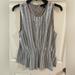 J. Crew Tops | Jcrew Sleeveless Top | Color: Gray/Red/White | Size: M