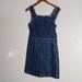 Madewell Dresses | Madewell Denim Apron Open Back Bow Detail Jean Dress 8 Style K9487 | Color: Blue | Size: 8