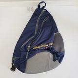 Disney Bags | Disney Backpack Sling One Shoulder Cruise Line Travel Castaway Club Navy Gray Os | Color: Blue/Gray | Size: Os