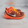 Nike Shoes | Nike Toddler Sneakers Orange Kd 8 Viii Crimson Black Basketball Size 7c | Color: Black/Orange | Size: 7bb