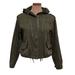 Brandy Melville Jackets & Coats | Brandy Melville Hailey Military Jacket Army Green Hooded Full Zip | Color: Green | Size: M