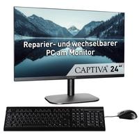 CAPTIVA All-in-One PC All-In-One Power Starter I82-217 Computer Gr. ohne Betriebssystem, 64 GB RAM 1000 GB SSD, schwarz All in One PC