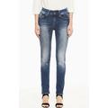 Slim-fit-Jeans GARCIA "Caro slim curved" Gr. 30, Länge 30, blau (vintage used) Damen Jeans Röhrenjeans