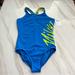 Nike Swim | Nike One Piece Swimsuit Big Kids Size Large Blue Lined Wide Straps | Color: Blue | Size: Lj