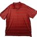 Nike Shirts | Nike Golf Short Sleeve Polo Shirt Men's Size Xl Red Striped Dri-Fit Polyester | Color: Red | Size: Xl