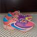 Nike Shoes | Nike Big Girls Size 4.5y Zoom Freak Blue Purple Pink And Yellow Colorblock | Color: Pink/Yellow | Size: 4.5g