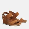 Sandale TIMBERLAND "CAPRI SUNSET 2 STRAP SANDAL SADDLE" Gr. 40 (9), saddle Schuhe Sandalen