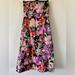 Lilly Pulitzer Dresses | Lilly Pulitzer Black Flower Market Midi Dress | Color: Black/Pink | Size: 2
