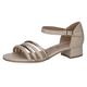 Sandalette CAPRICE Gr. 40, goldfarben (creme, goldfarben) Damen Schuhe Sandaletten