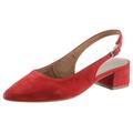 Slingpumps TAMARIS Gr. 36, rot Damen Schuhe Riemchenpumps