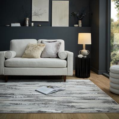Teppich FLAIR RUGS "Eris Gleam", silber (silberfarben), B:80cm H:8mm L:150cm, Kunstfaser, Teppiche, Glanzeffekt Teppich Image